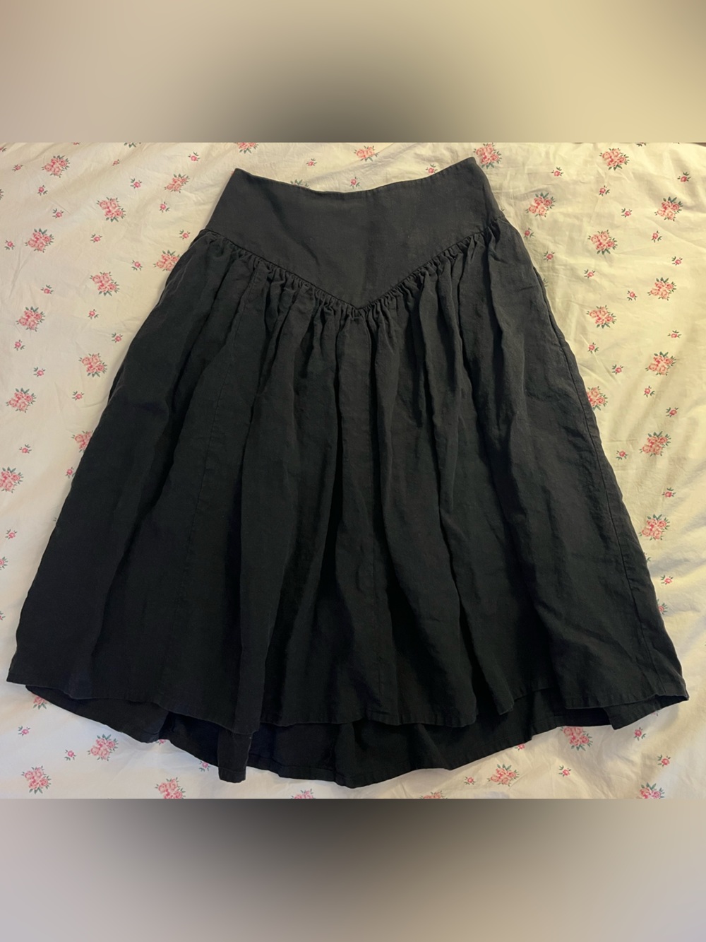 Eliza Faulkner Lucille Linen Skirt Large